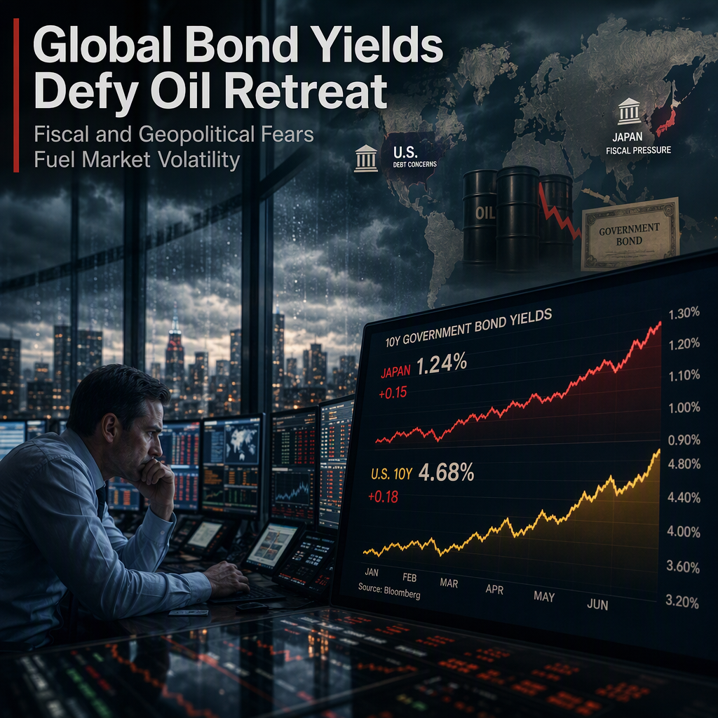 Global Bond Yields Climb Despite Oil Price Retreat Amid Fiscal and Geopolitical Concerns
