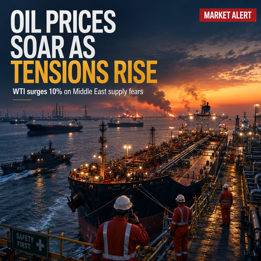WTI Oil Surges 10% Amid Middle East Escalation and Supply Disruptions