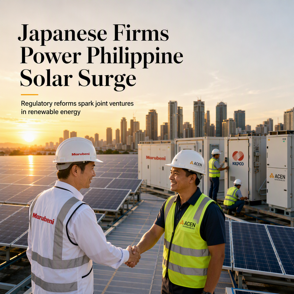 Japanese Firms Accelerate Investments in Philippine Renewable Energy Amid Regulatory Reforms