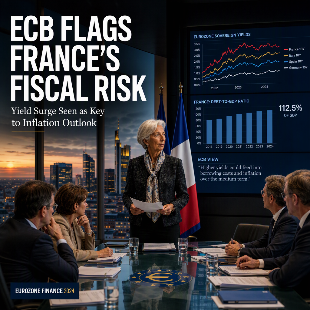 ECB Leaders Warn on French Debt and Highlight Yield Impact on Inflation