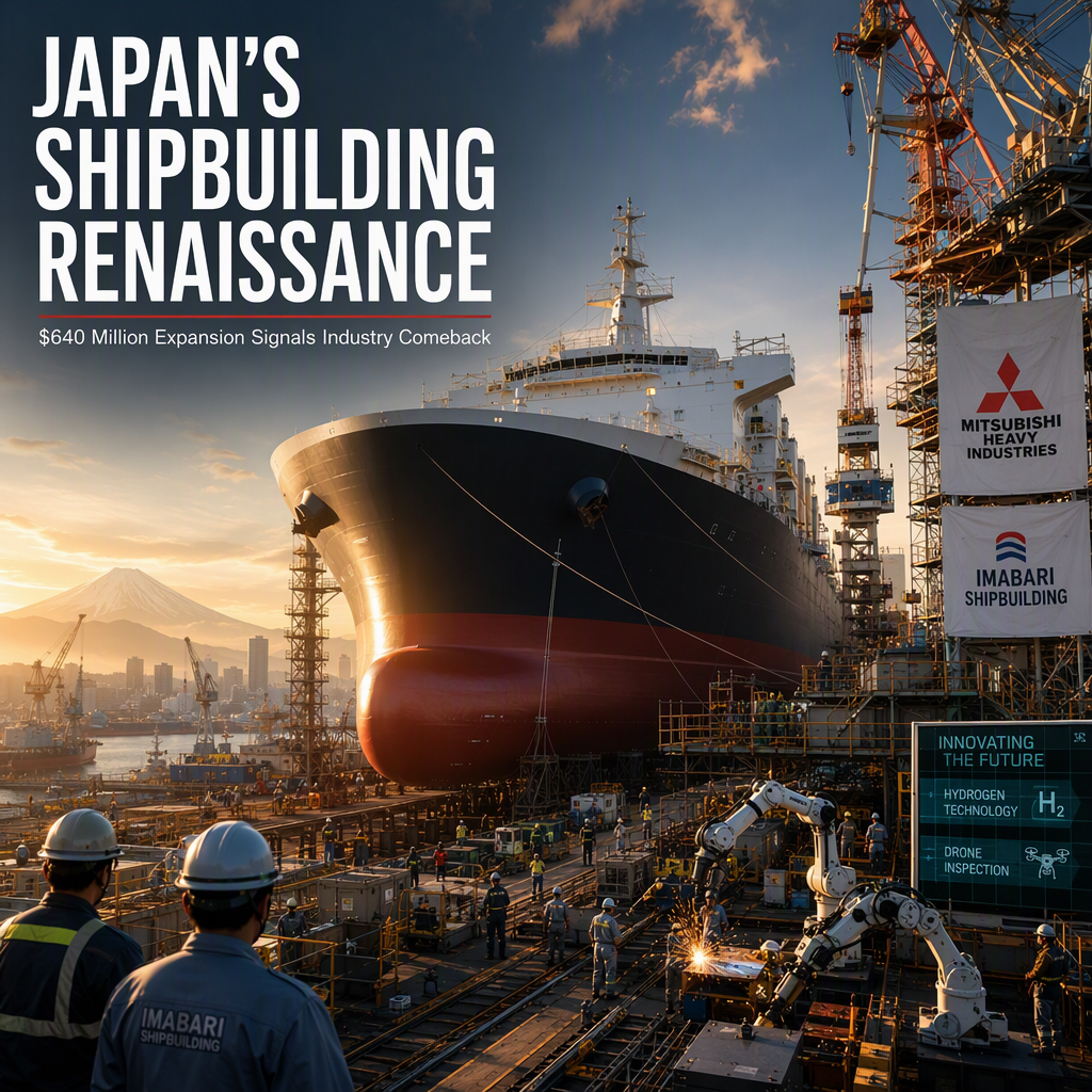 Japan's Shipbuilding Revival Fund Spurs $640 Million Expansion Amid Booming Demand