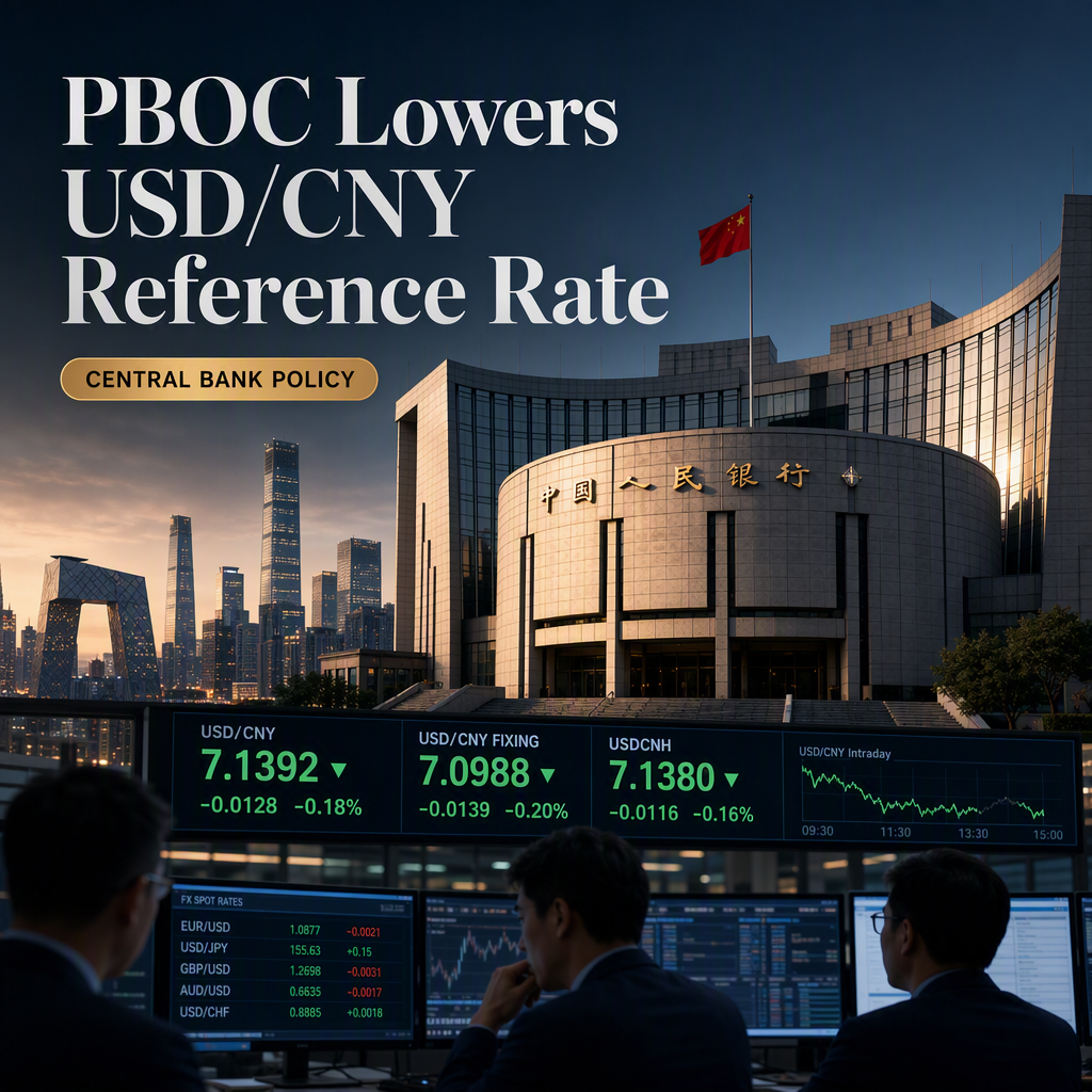 PBOC Sets USD/CNY Reference Rate Lower at 6.7807, Below Reuters Estimate