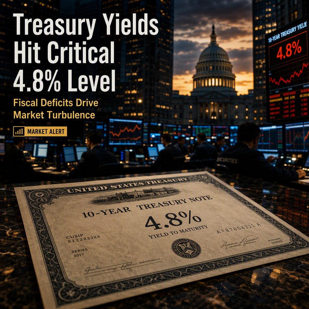10-Year Treasury Yields Near 4.8% Spark Widespread Fiscal Concerns and Market Risks
