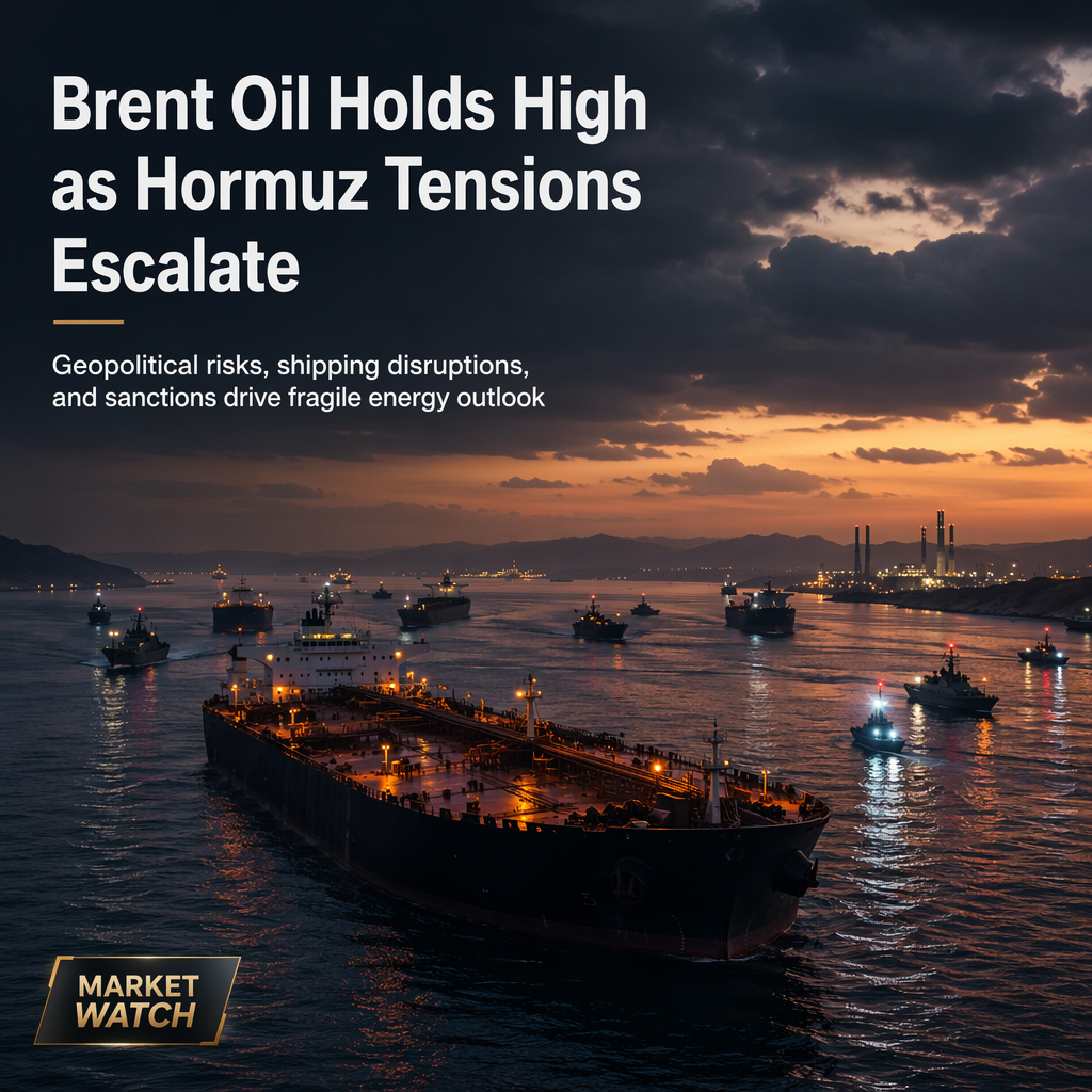 Brent Oil Prices Remain Elevated Amid Rising Hormuz Tensions and Geopolitical Risks
