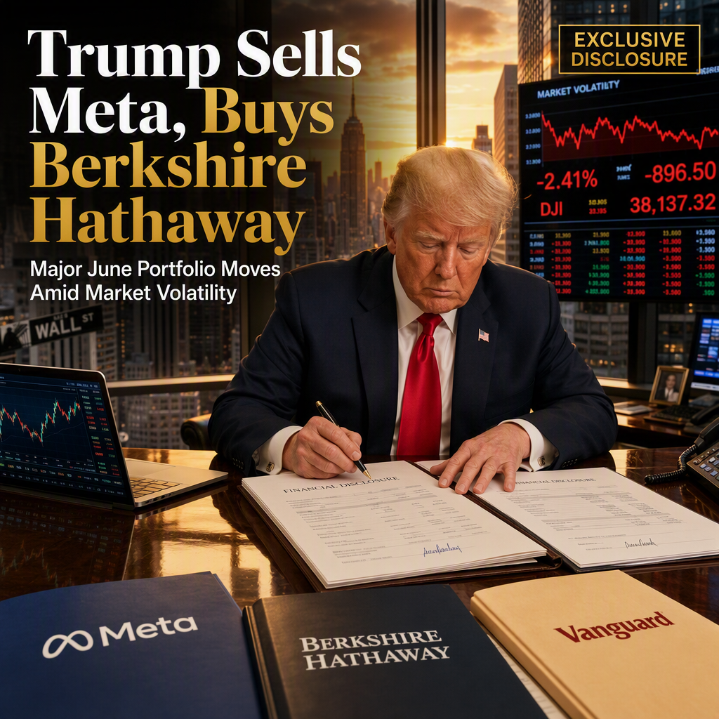Trump Discloses Major Portfolio Reshuffle in June, Sells Meta and Buys Berkshire Hathaway