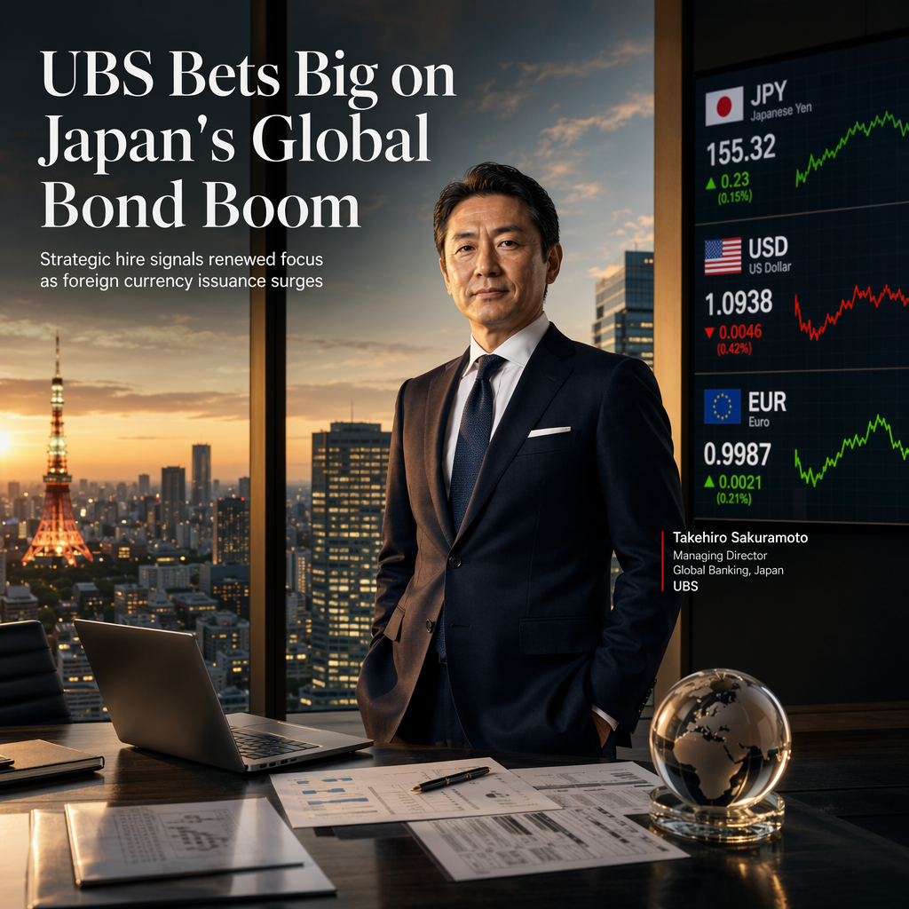 UBS Strengthens Japan Bond Underwriting with Strategic Hire Amid Rising Foreign Currency Issuance