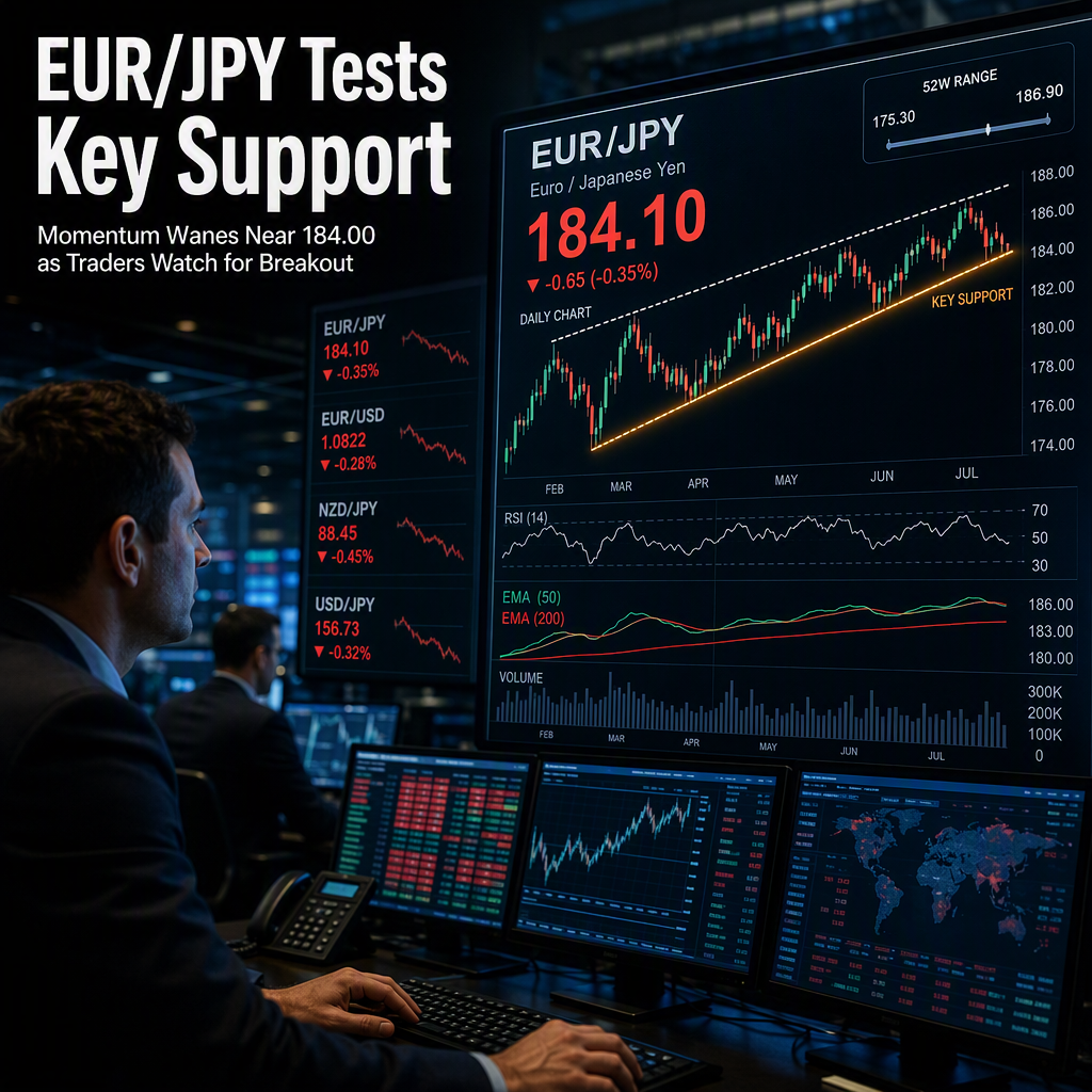EUR/JPY Tests Key Support as Uptrend Momentum Weakens Near 184.00