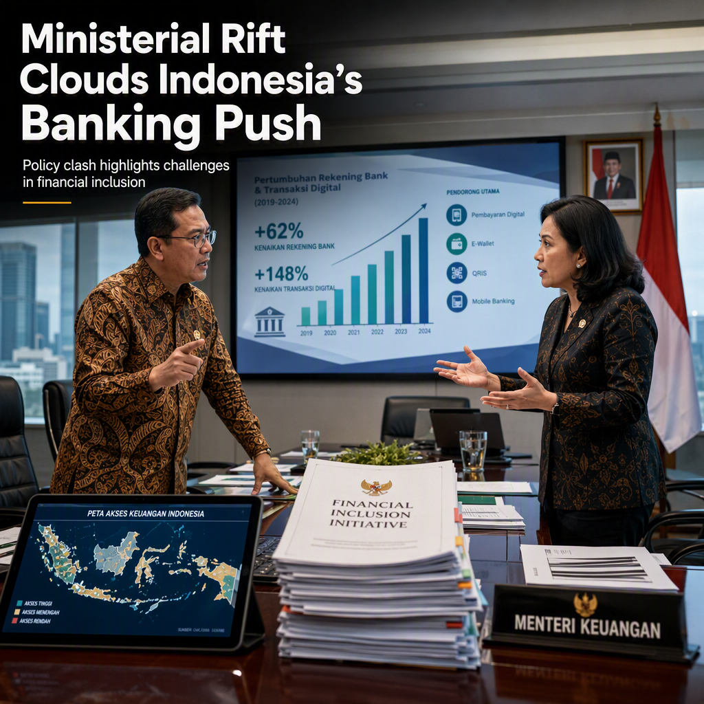 Indonesian Ministers Clash Over Scope of Mass Bank Account Opening Initiative