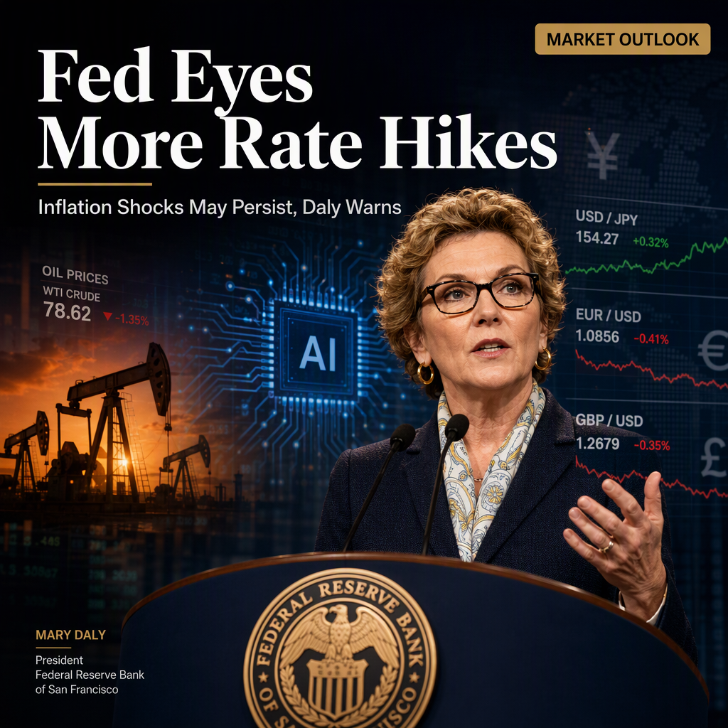 Fed's Daly Signals Potential for Further Rate Hikes Amid Persistent Economic Shocks