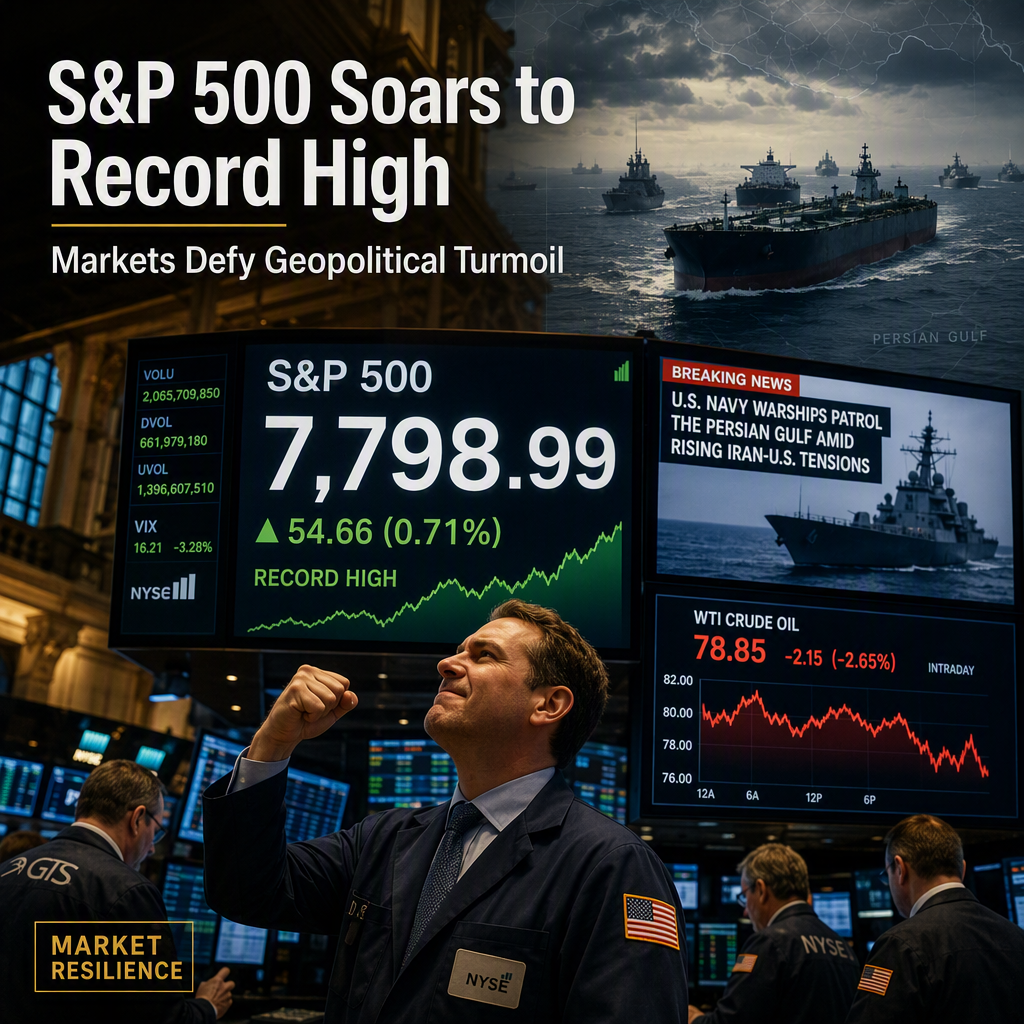 S&P 500 Hits Record High Despite Ongoing Iran-U.S. Tensions and Oil Market Volatility