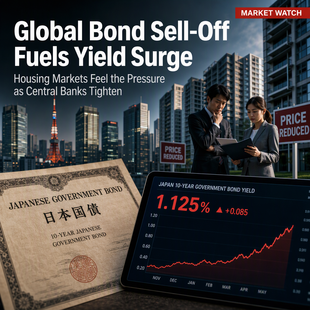 Global Bond Sell-Off Drives Yields Higher, Pressures Housing Markets Amid Central Bank Tightening