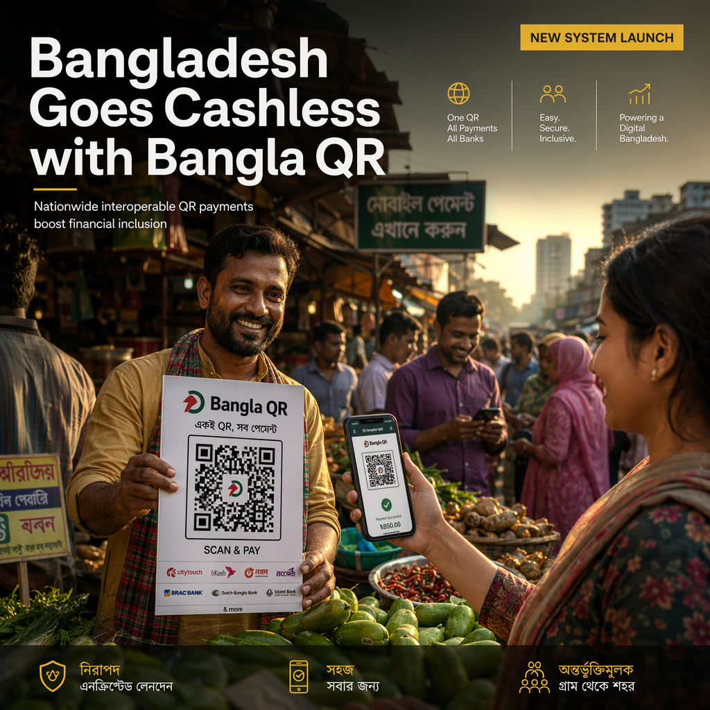 Bangladesh Launches Nationwide Interoperable QR Payment System to Boost Financial Inclusion