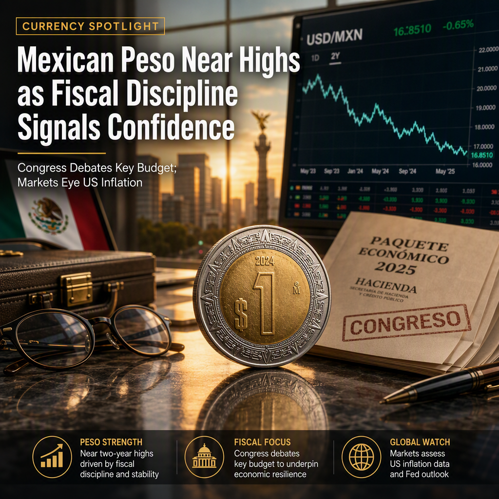 Mexican Peso Holds Near Two-Year Highs as Government Unveils Fiscal Discipline and Inflation Cools