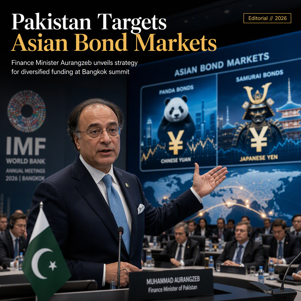 Pakistan Eyes Asian Bond Markets to Diversify Funding, Says Finance Minister Aurangzeb