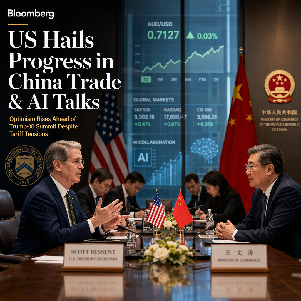 US Treasury Secretary Bessent Reports Successful Trade and AI Talks with China Ahead of Trump-Xi Summit