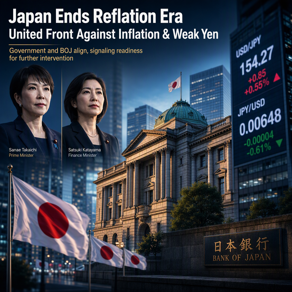 Japan Signals End of Reflation Era, Aligns with BOJ to Combat Inflation and Yen Weakness