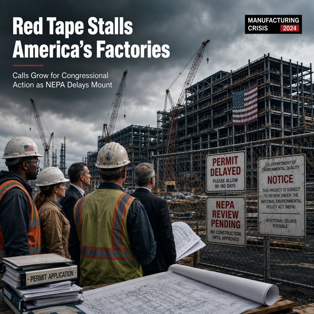 Regulatory Barriers Cited as Major Obstacle to U.S. Manufacturing Growth, Calls for Congressional Action Intensify