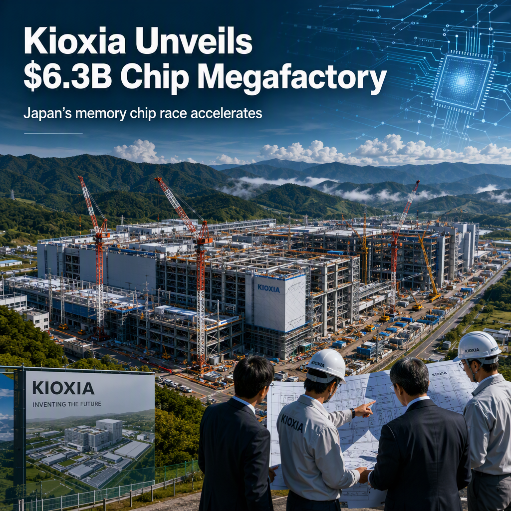 Kioxia Announces $6.3 Billion Investment in New Japanese Memory Chip Facility