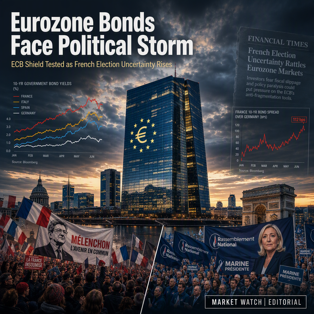 ECB's Bond Backstop Faces Political Test Amid French Election Uncertainty