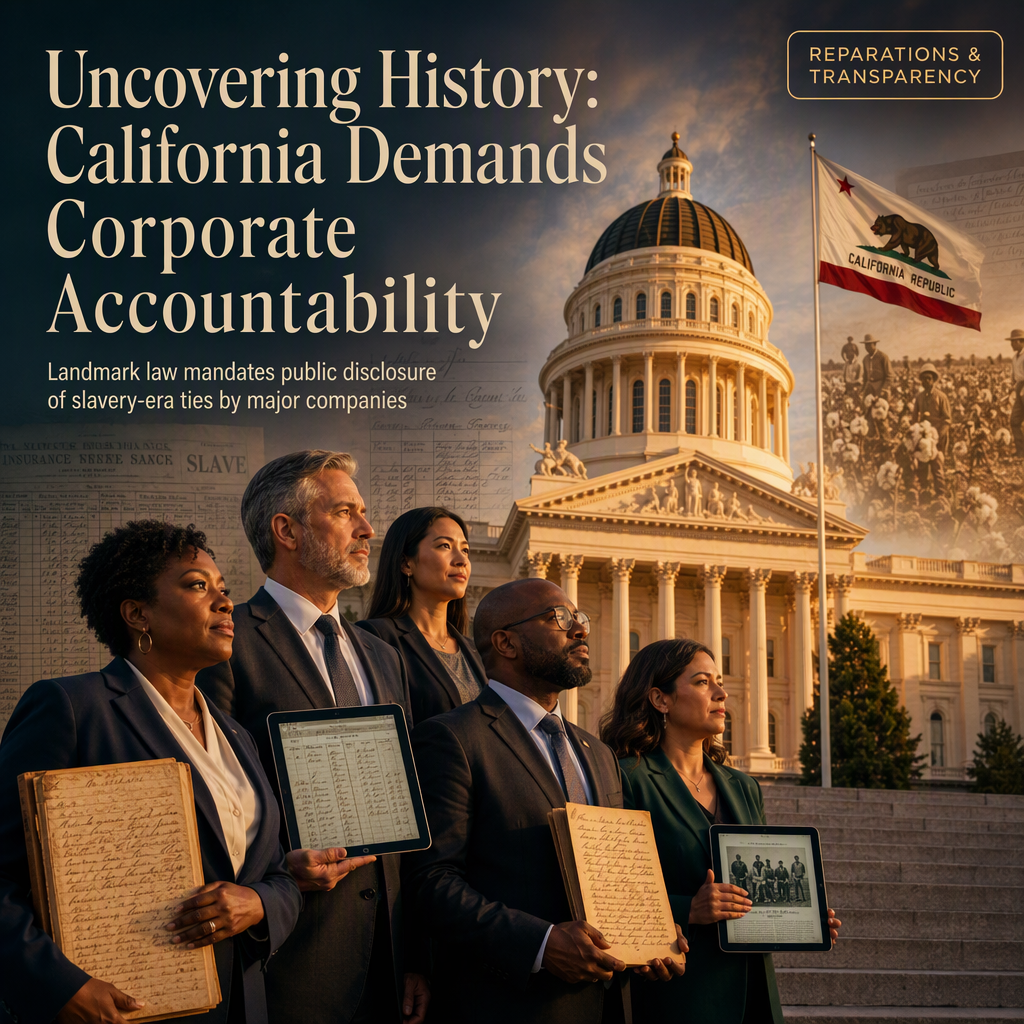California Enacts Landmark Law Requiring Major Companies to Disclose Slavery-Era Ties