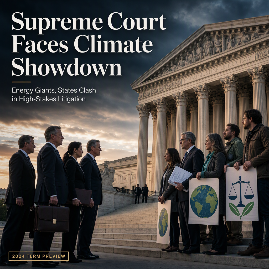 Supreme Court to Hear Pivotal Cases on Climate Litigation and Religious Freedom