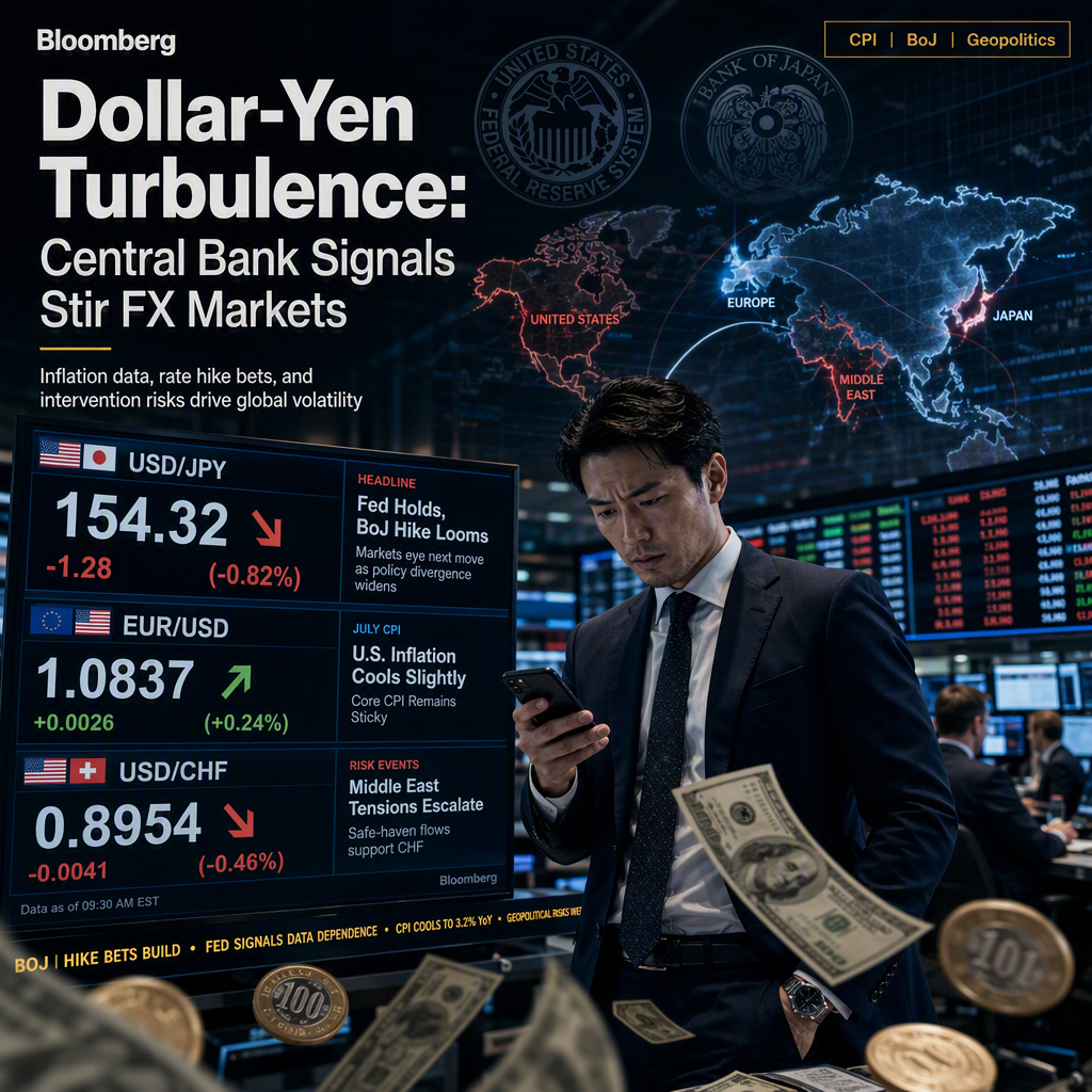 Fed and BoJ Policy Signals Drive Dollar-Yen Volatility Amid CPI and Geopolitical Risks