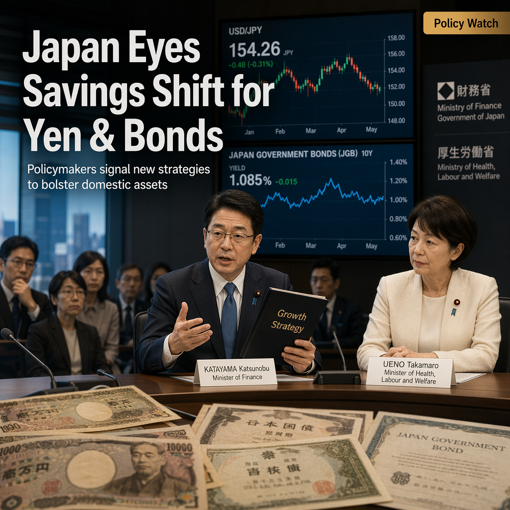Japanese Policymakers Signal Shift in Domestic Savings to Support JGBs and Yen