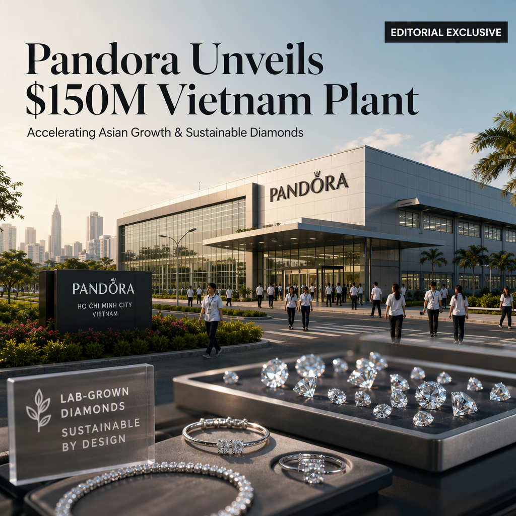 Pandora Opens $150 Million Vietnam Plant to Boost Asian Growth and Lab-Grown Diamond Production