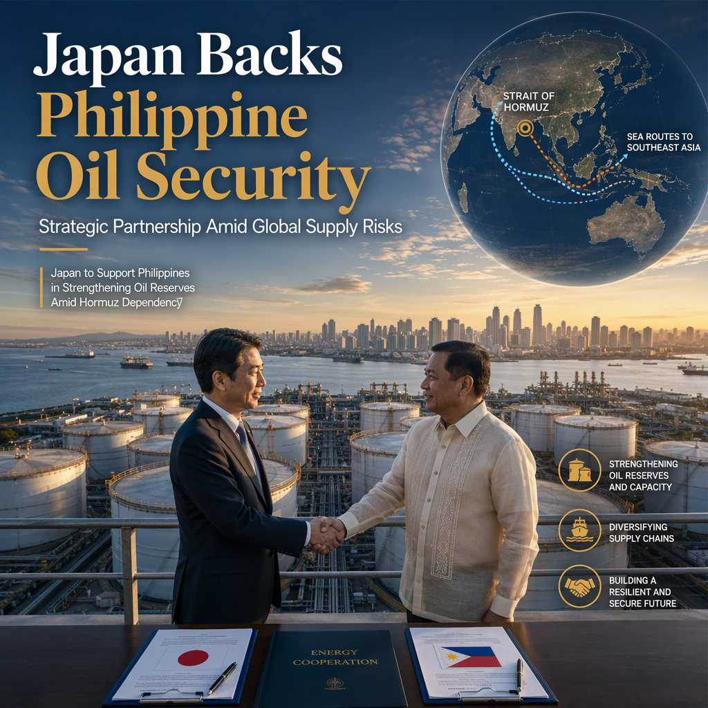 Japan to Support Philippines in Strengthening Oil Reserves Amid Hormuz Dependency