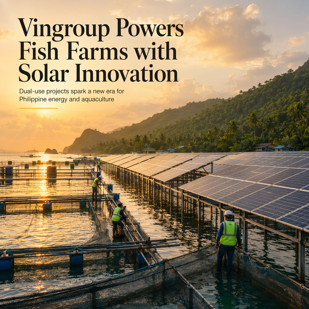 Vingroup Launches Dual-Use Solar-Aquaculture Projects in the Philippines