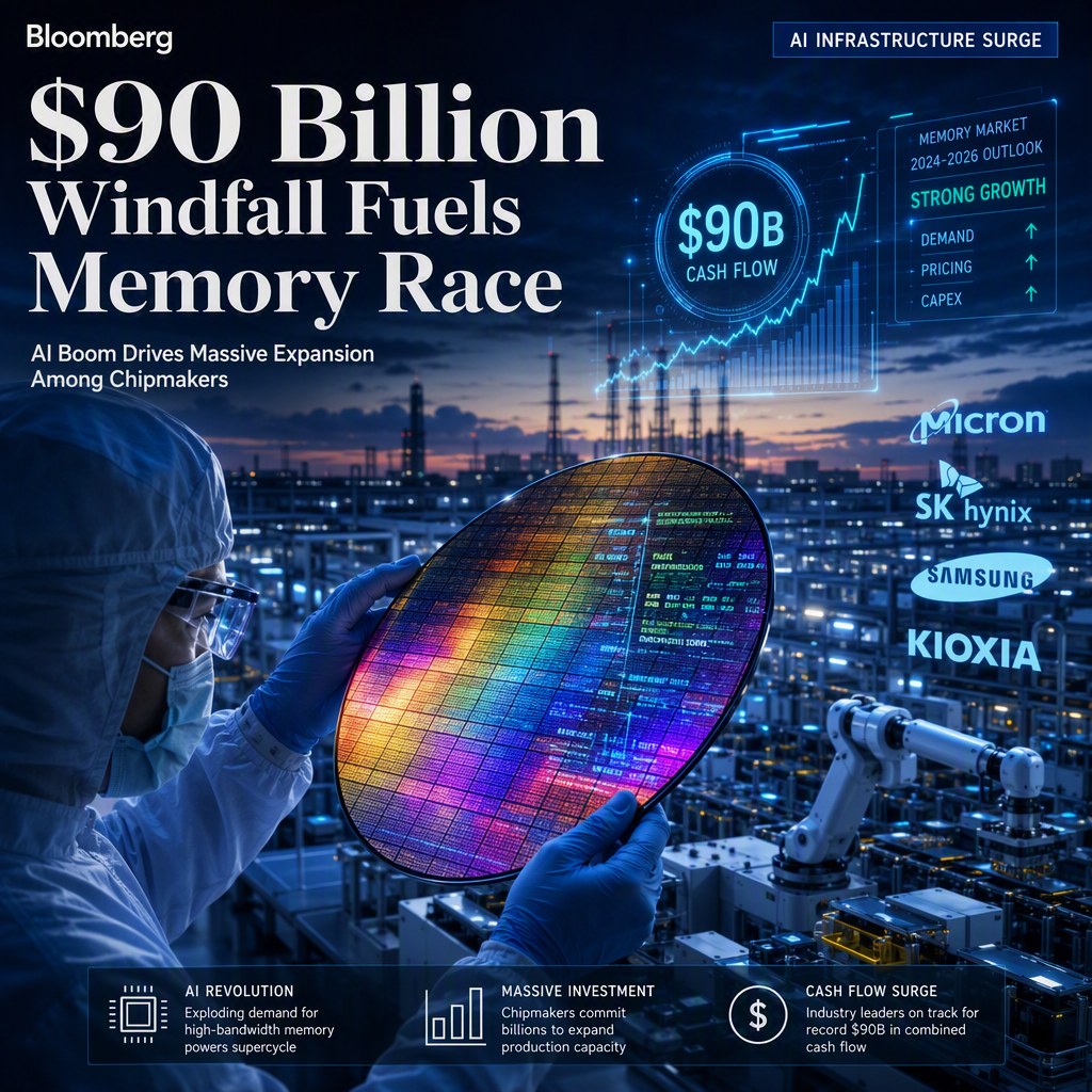 Memory Makers Amass $90 Billion Cash Flow Amid AI-Driven Expansion