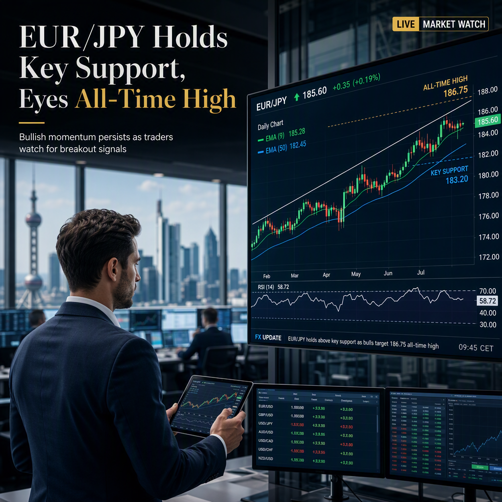 EUR/JPY Holds Bullish Bias Above Key Support, Eyes All-Time High
