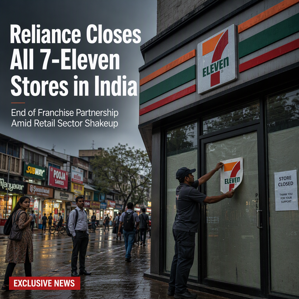 Reliance Shuts Down All 7-Eleven Stores in India, Ending Five-Year Franchise Partnership