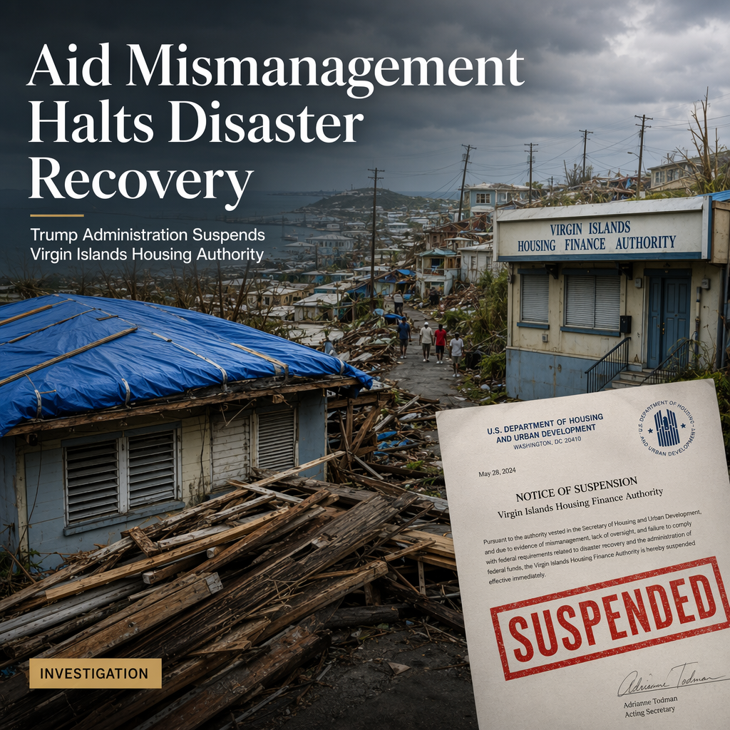Trump Administration Suspends Virgin Islands Housing Finance Authority Over Hurricane Aid Mismanagement