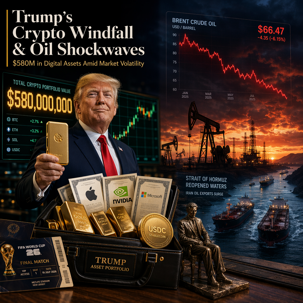 Trump's $580 Million Crypto Windfall and Oil Market Turmoil Dominate Financial Disclosures