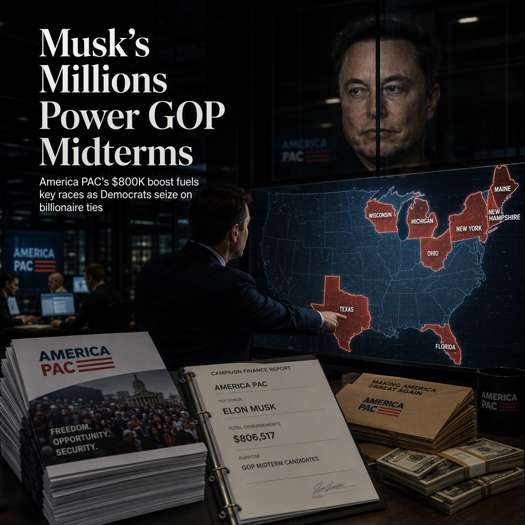 Elon Musk's Super PAC Injects Over $800,000 Into Key GOP Midterm Races
