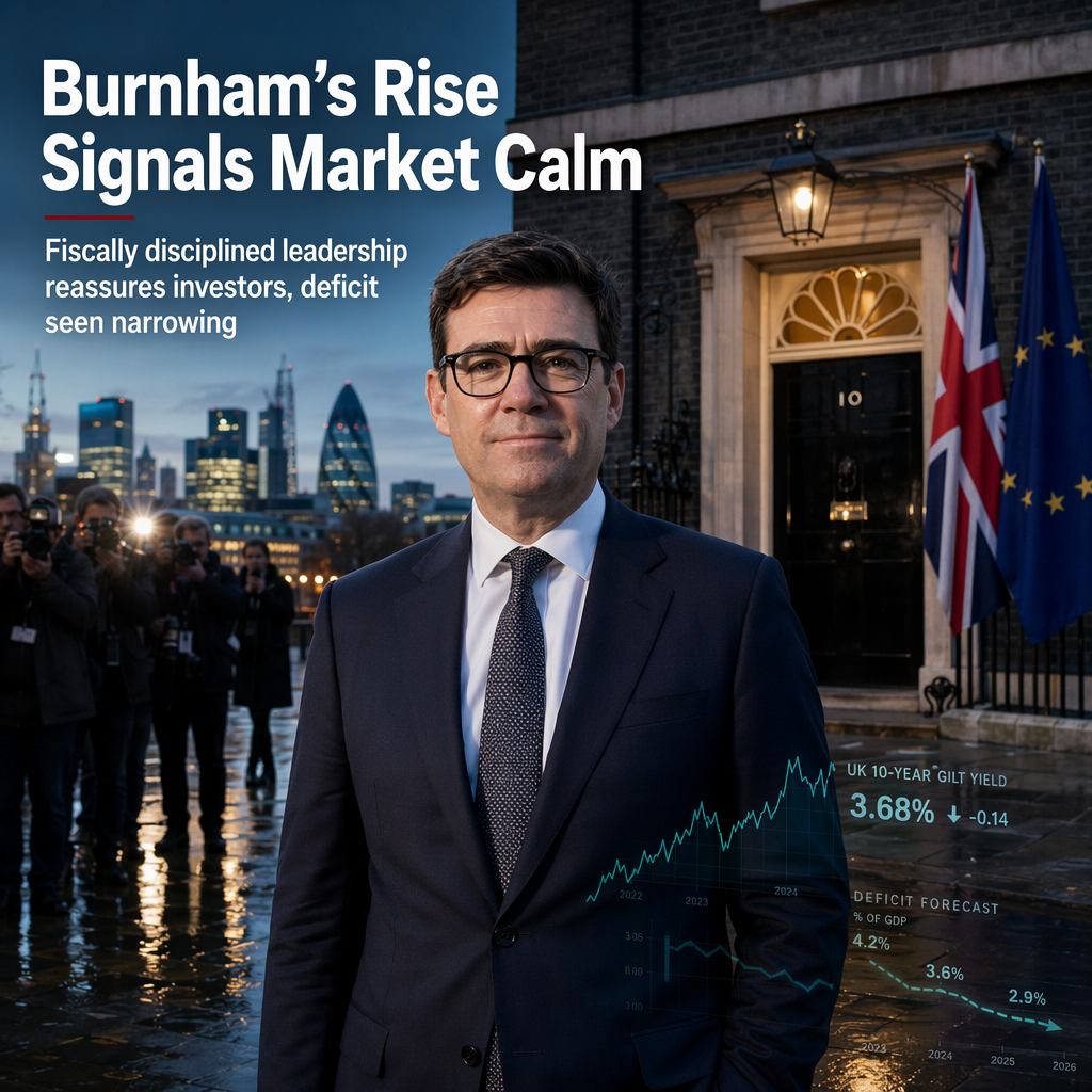 ABN AMRO: Burnham's Likely Succession as UK Prime Minister Seen as Market-Friendly, Fiscally Disciplined