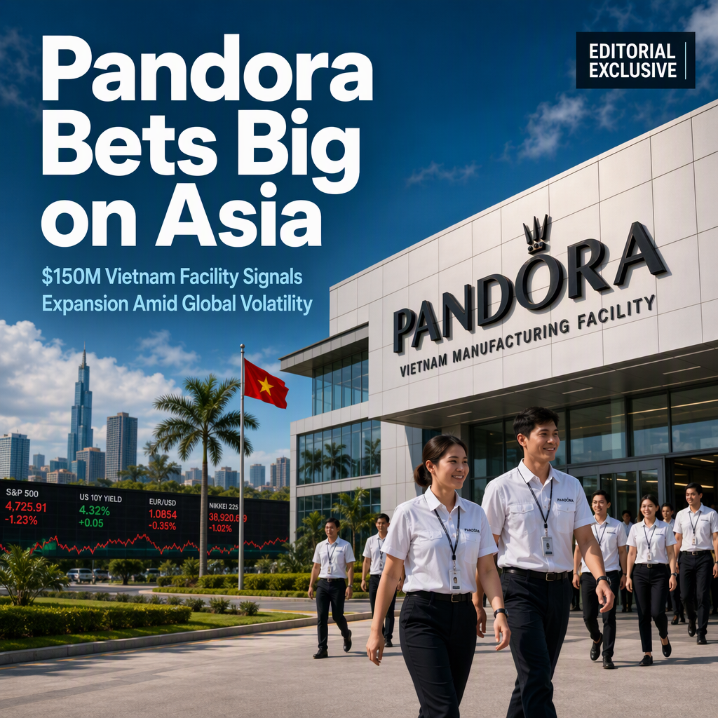 Pandora Opens $150 Million Vietnam Facility, Eyes Asian Expansion Amid Global Market Volatility