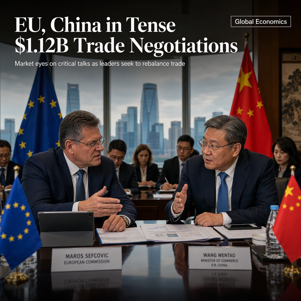 EU and China Hold High-Stakes Talks to Address $1.12 Billion Daily Trade Deficit