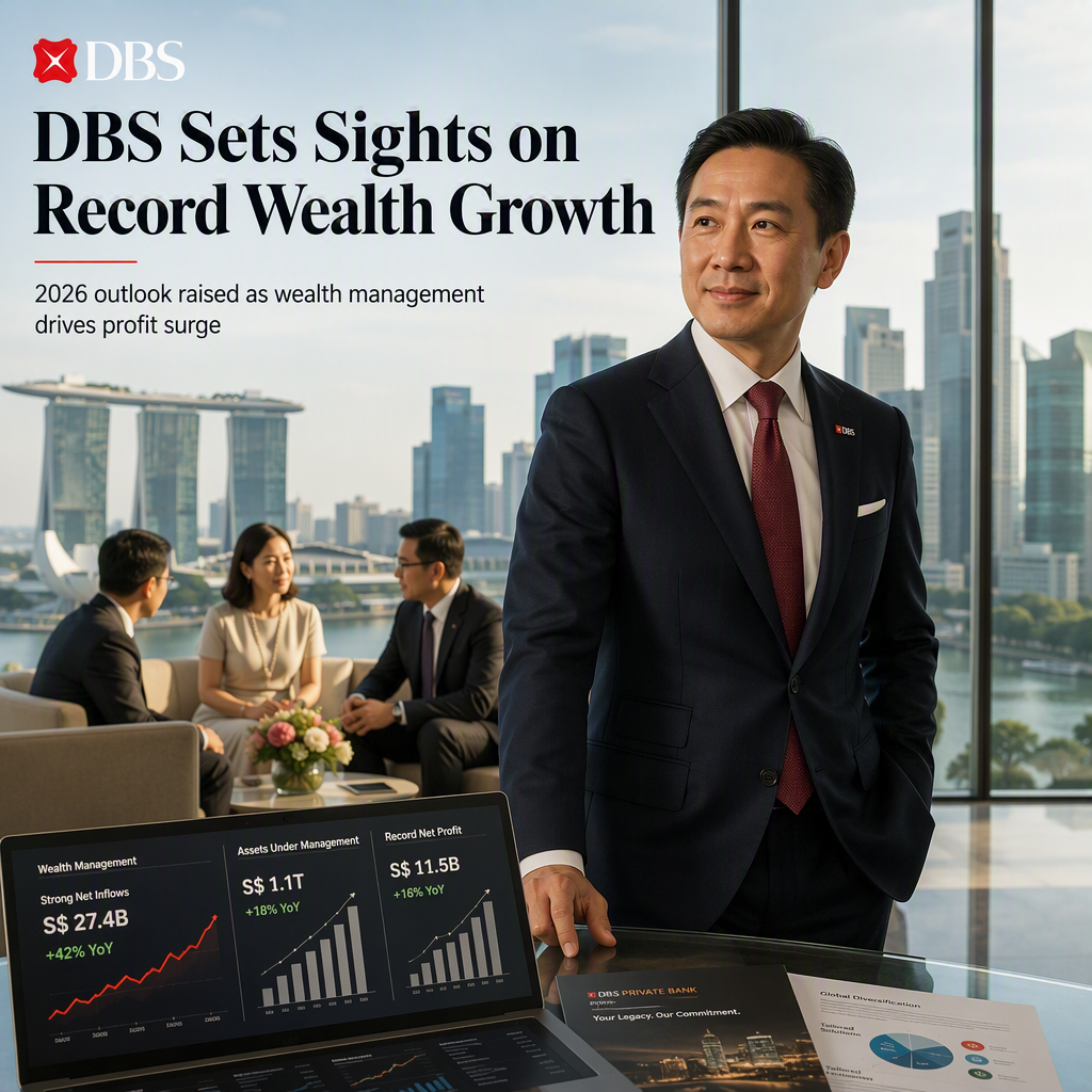 DBS Group Raises 2026 Earnings Outlook as Wealth Management Drives Record Profit