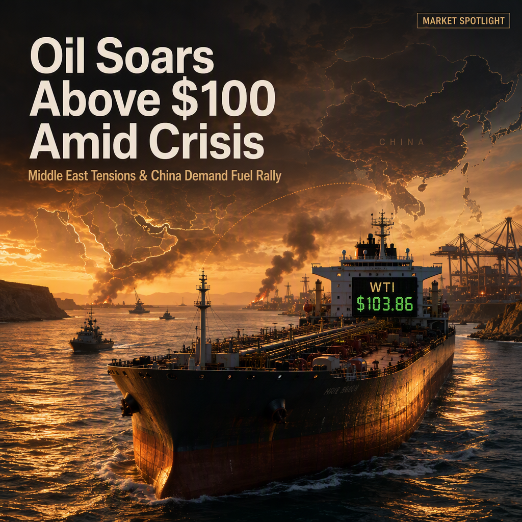 WTI Surges Above $100 as Middle East Tensions and Chinese Demand Drive Oil Rally