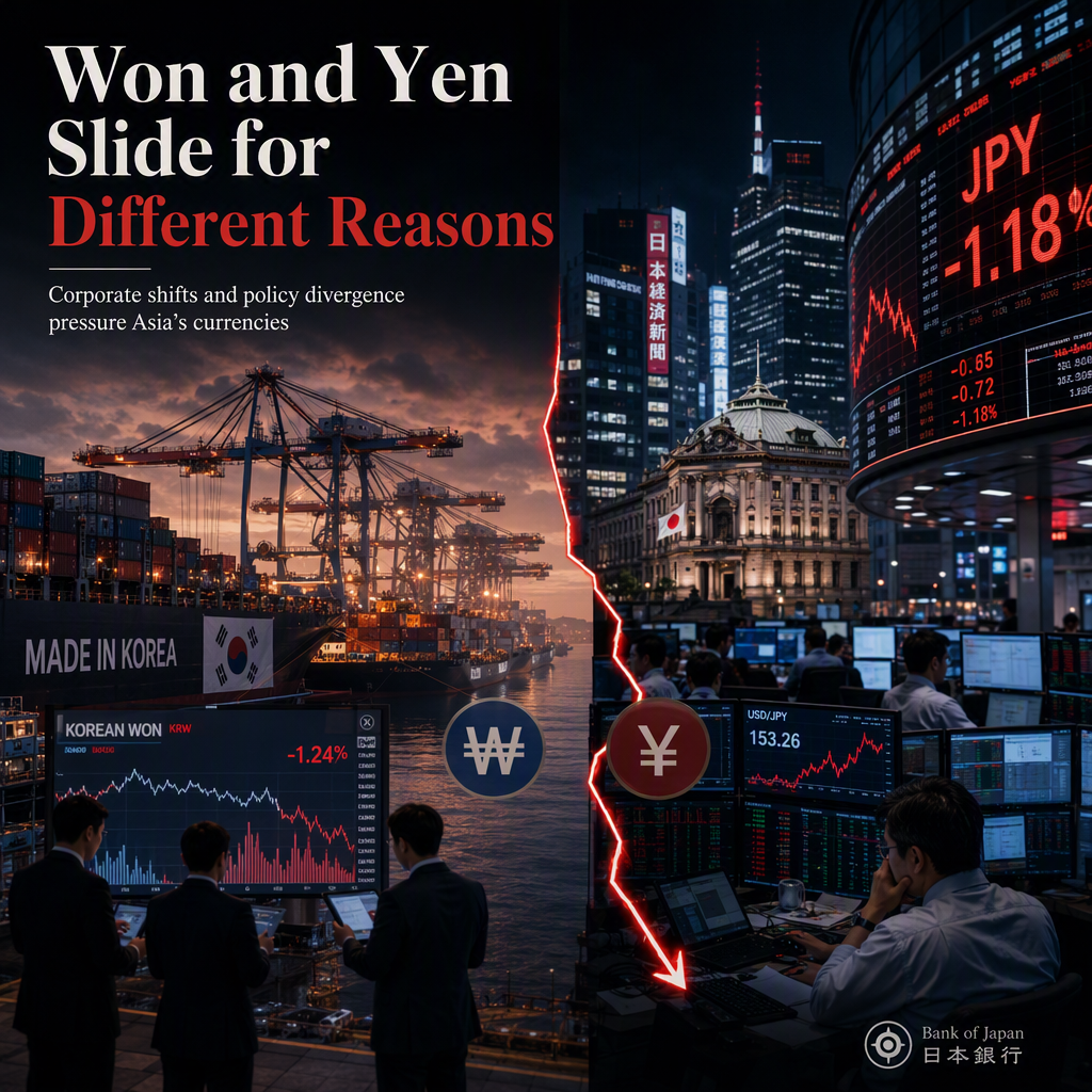 Diverging Forces Weaken Won and Yen Amid Policy and Corporate Shifts