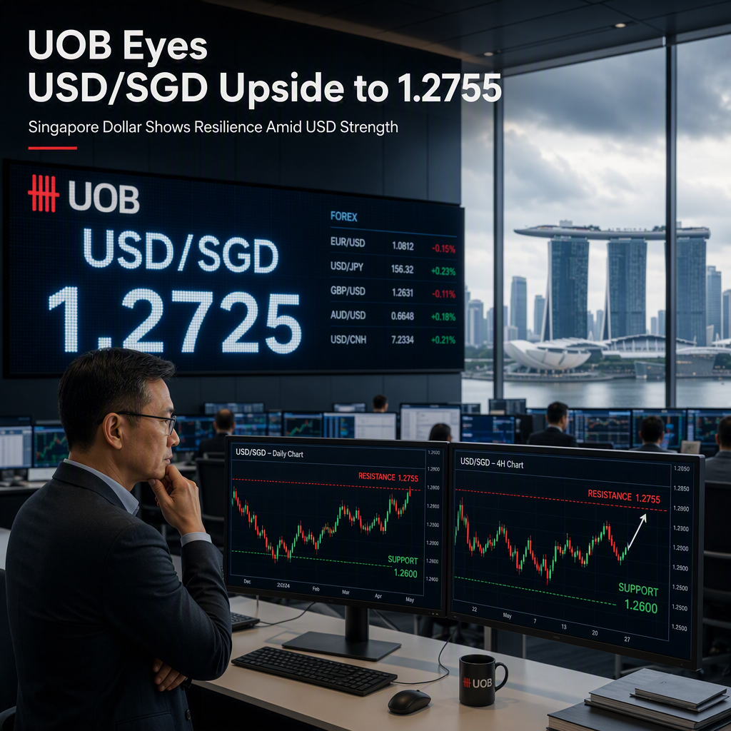 UOB Sees Limited Downside for Singapore Dollar as USD/SGD Targets 1.2755