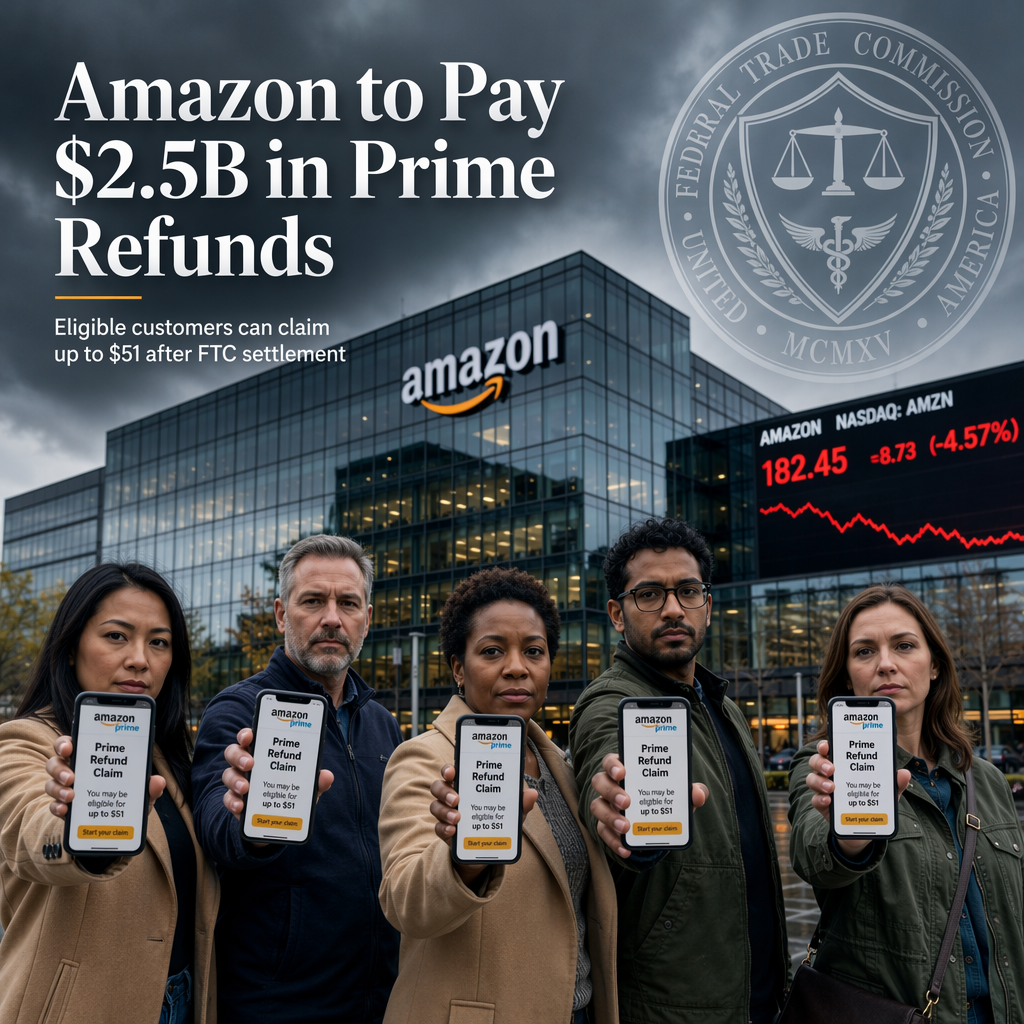 Amazon to Pay $2.5 Billion in Prime Settlement, Eligible Customers Can Claim Up to $51 Refund