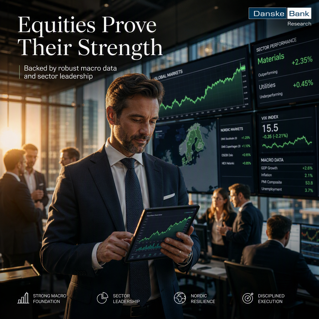 Equities Show Resilience Backed by Strong Macro Data and Sector Leadership, Says Danske Bank