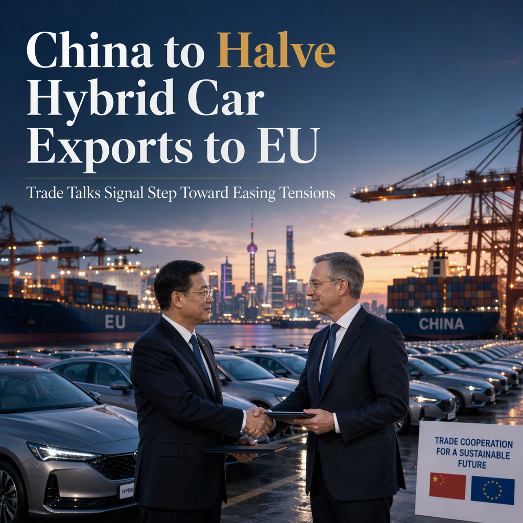 China Agrees to Halve Hybrid Vehicle Exports to EU Following Trade Talks