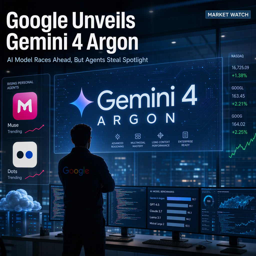 Google Launches Gemini 4 Argon AI Model Amid Rising Competition in Personal Agents