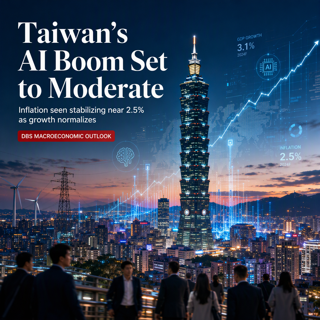 DBS Projects Taiwan's AI-Driven Growth to Moderate, Inflation to Stabilize Near 2.5%