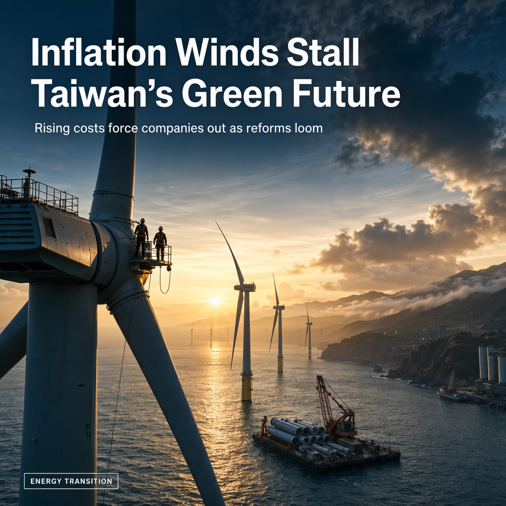 Inflation Pressures Threaten Taiwan's Offshore Wind Ambitions as Companies Exit Market