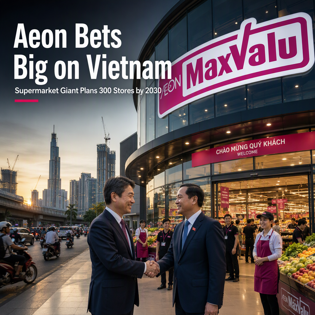 Aeon Targets Aggressive Expansion in Vietnam, Plans 300 Supermarkets by 2030